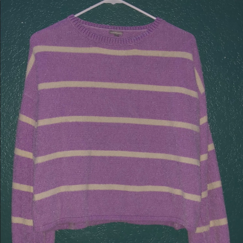 Charlotte Russe striped long sleeve sweater